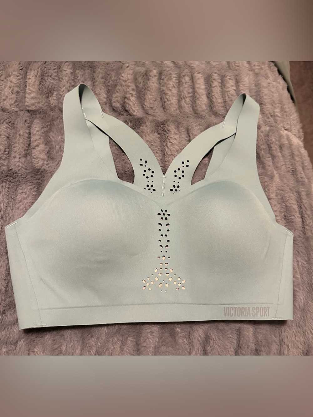 Victoria's Secret Light Blue Seamless Support Sports Bra